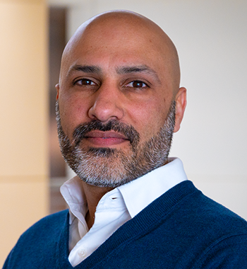 Portrait of Shivang Dave, co-founder and CEO of PlenOptika