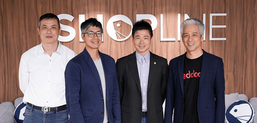 SHOPLINE Taiwan and partner representatives presenting an AI retail report in 2026