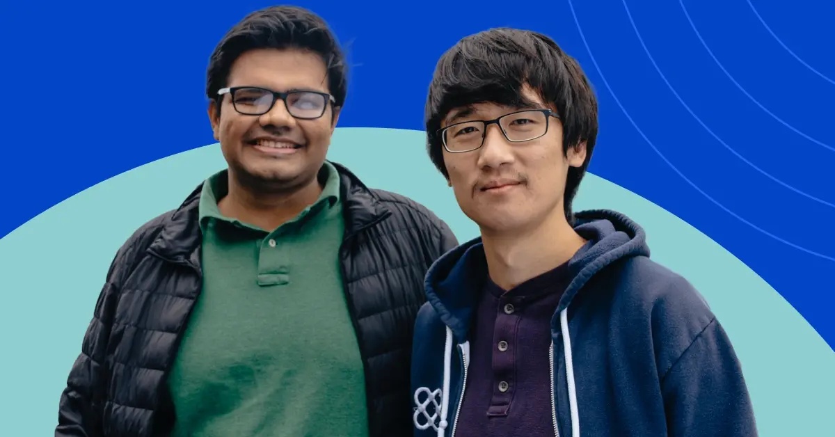 Shubham Goel, left, with Affinity co-founder Ray Zhou