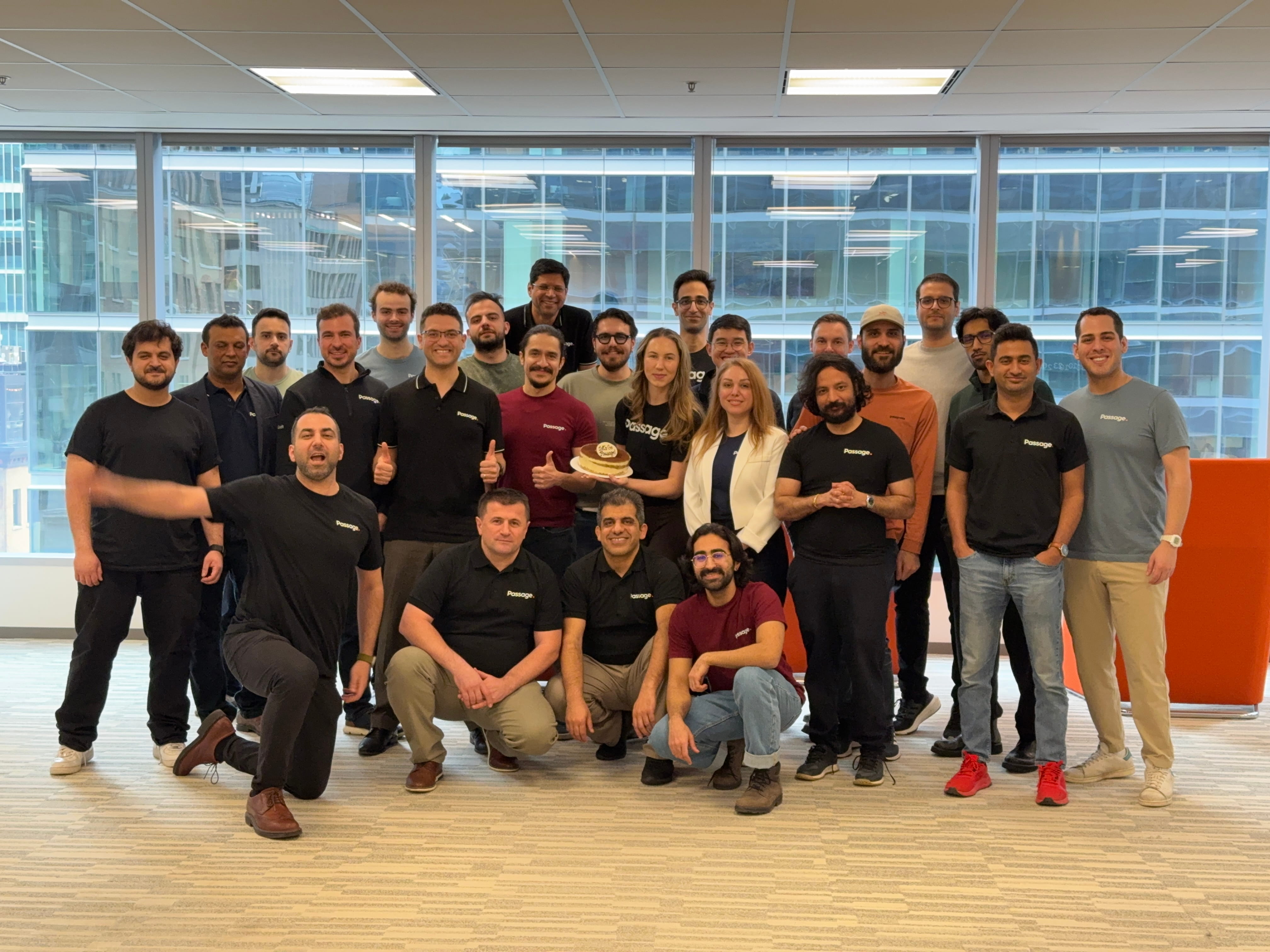 The Passage team gathered together in its Toronto office