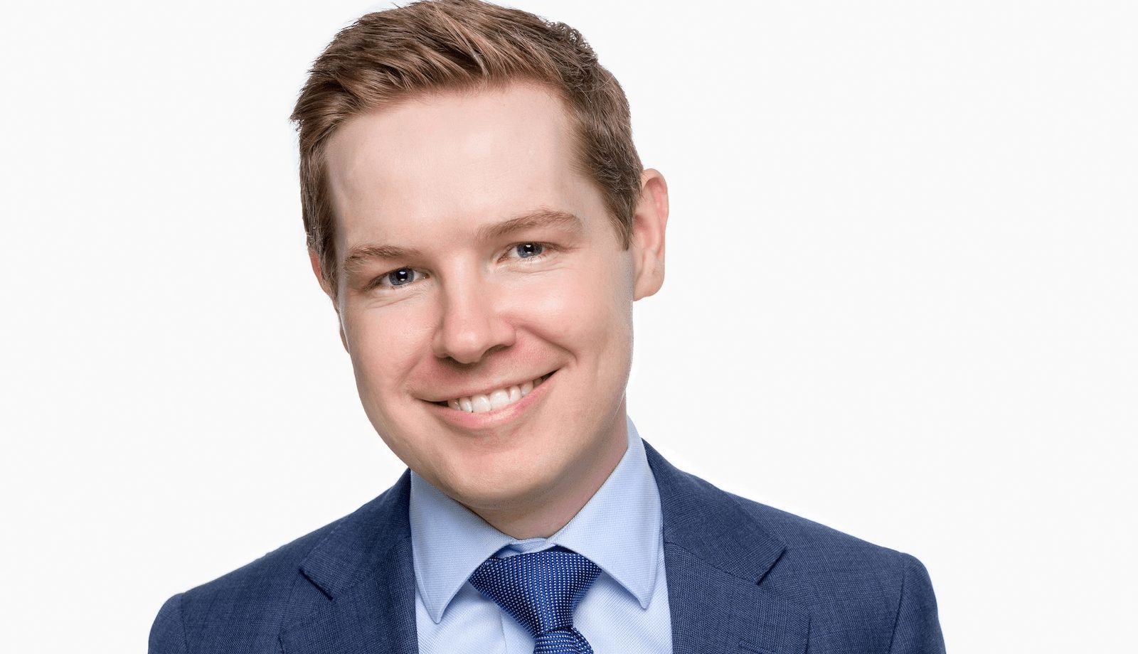 Sidney Powell, co-founder and CEO of Maple, in a suit and tie
