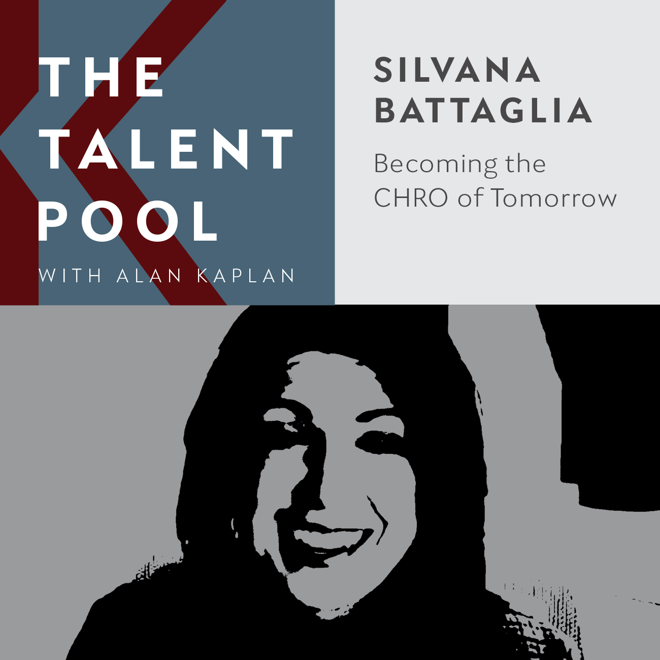 Published Talent Pool podcast artwork featuring Silvana Battaglia