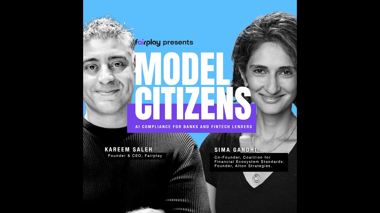 Model Citizens podcast artwork with host Kareem Saleh on the left and Sima Gandhi on the right