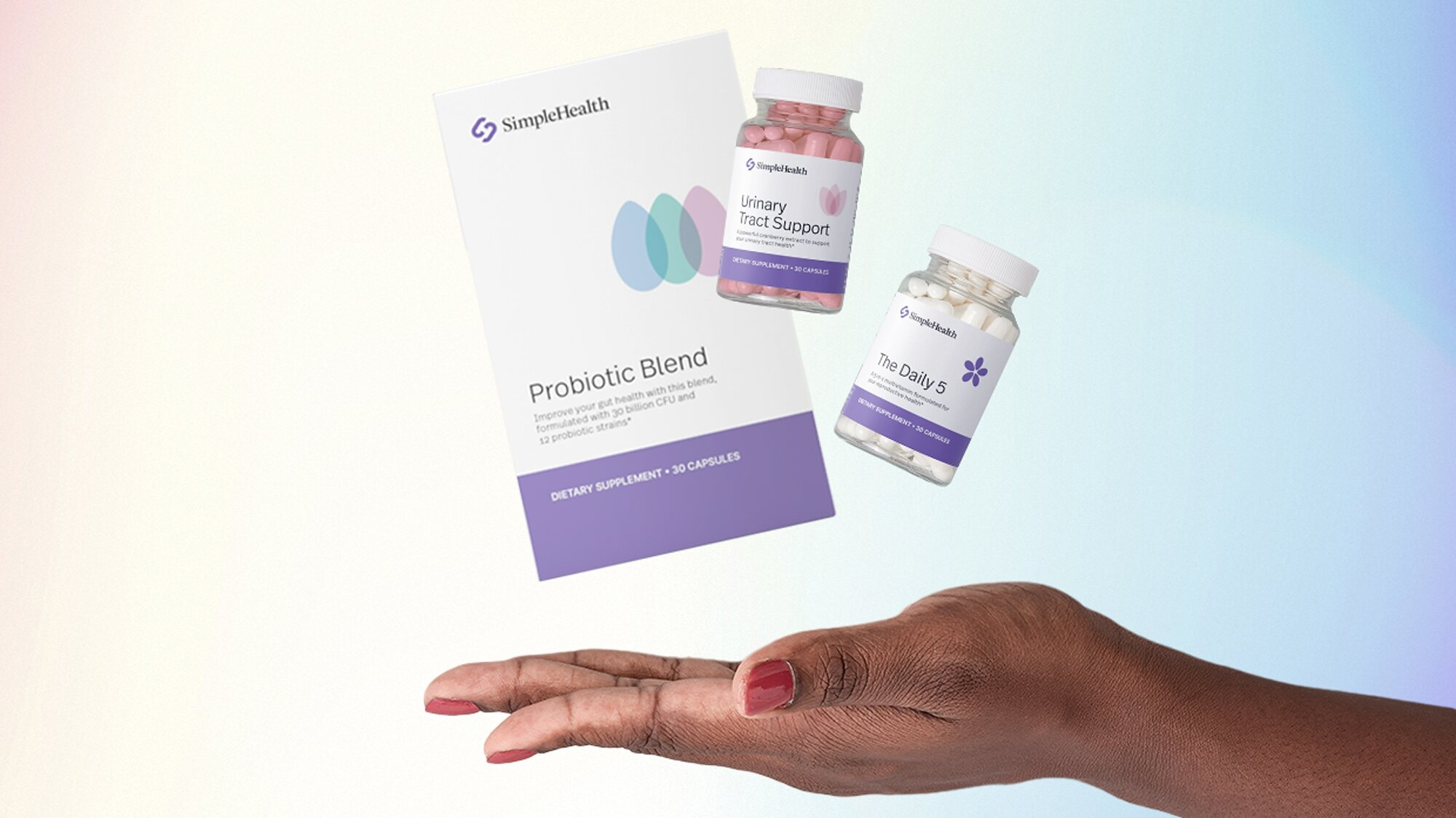 SimpleHealth wellness supplements from its 2021 product launch