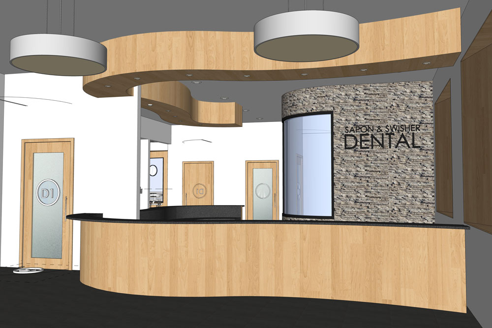 SketchUp model of Design Develop’s Sapon and Swisher Dental Office