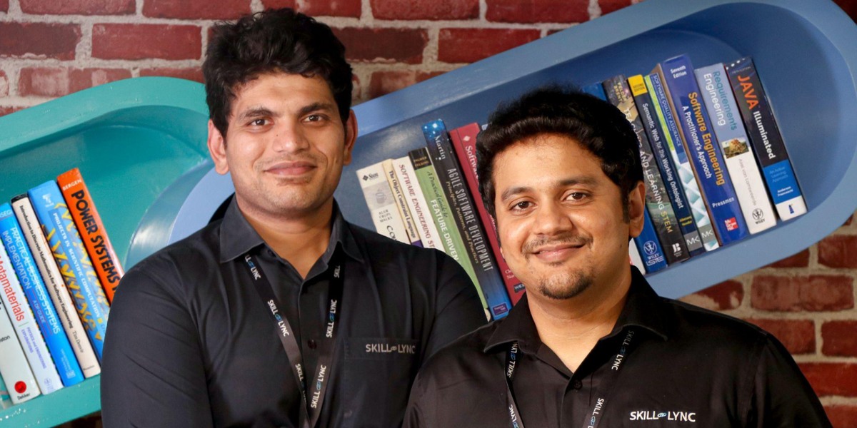 Skill-Lync co-founders Suryanarayanan Paneerselvam and Sarangarajan V. Iyengar