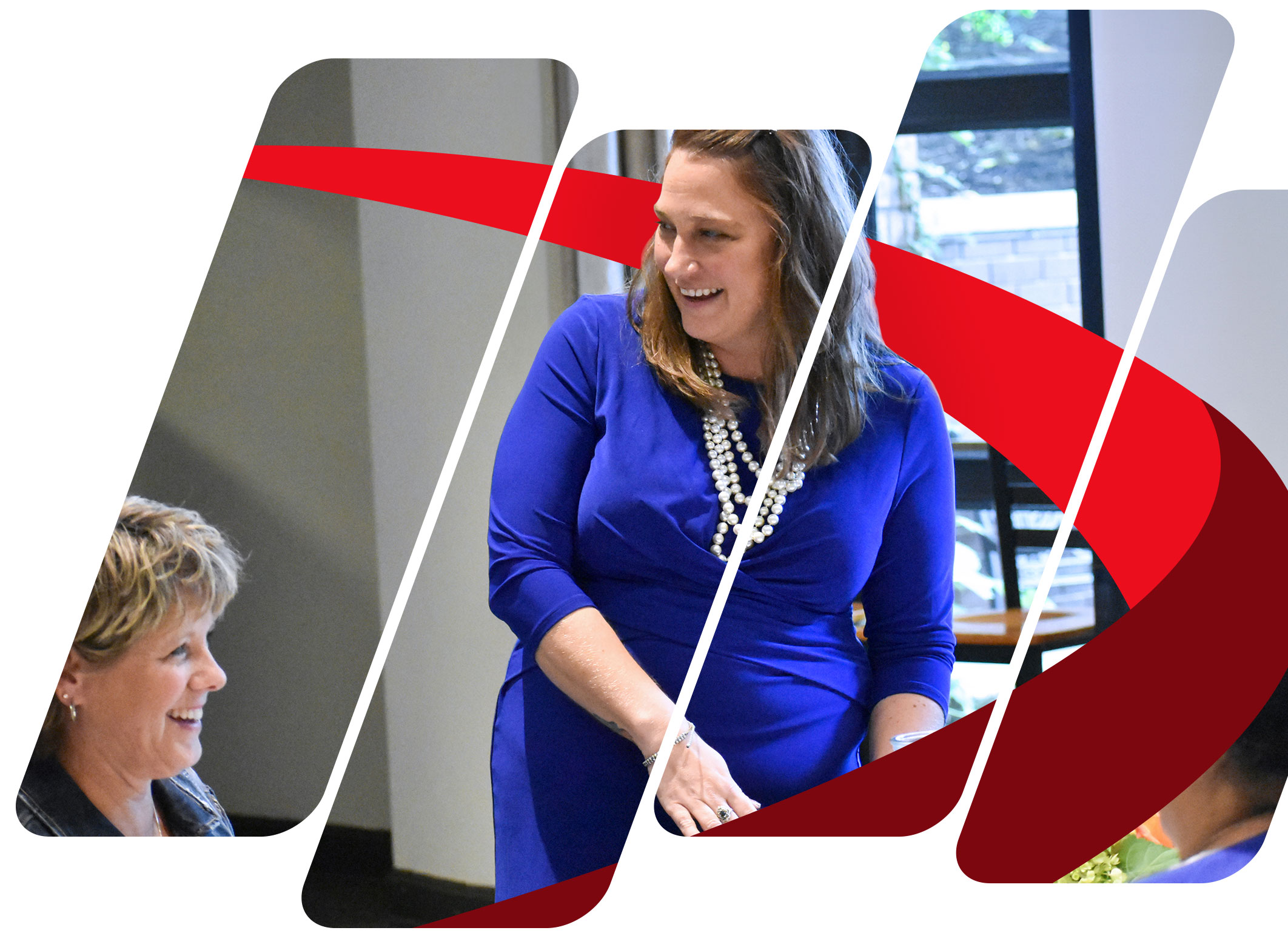 SkillPath trainer Marianne Worthington teaching at an event, in an official company photo illustration