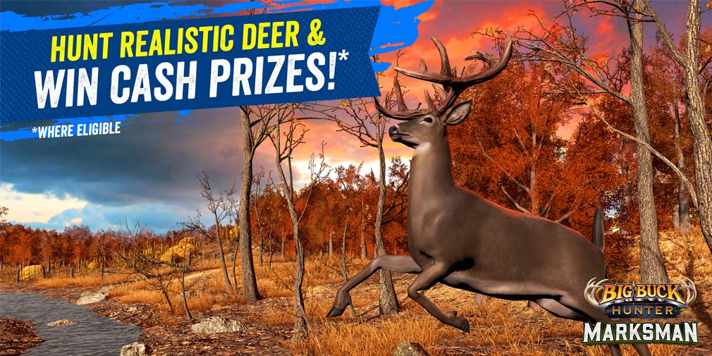 Big Buck Hunter: Marksman promotional artwork showing a deer in an autumn forest
