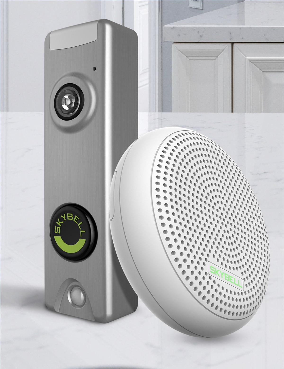 SkyBell Trim doorbell and indoor chime bundle