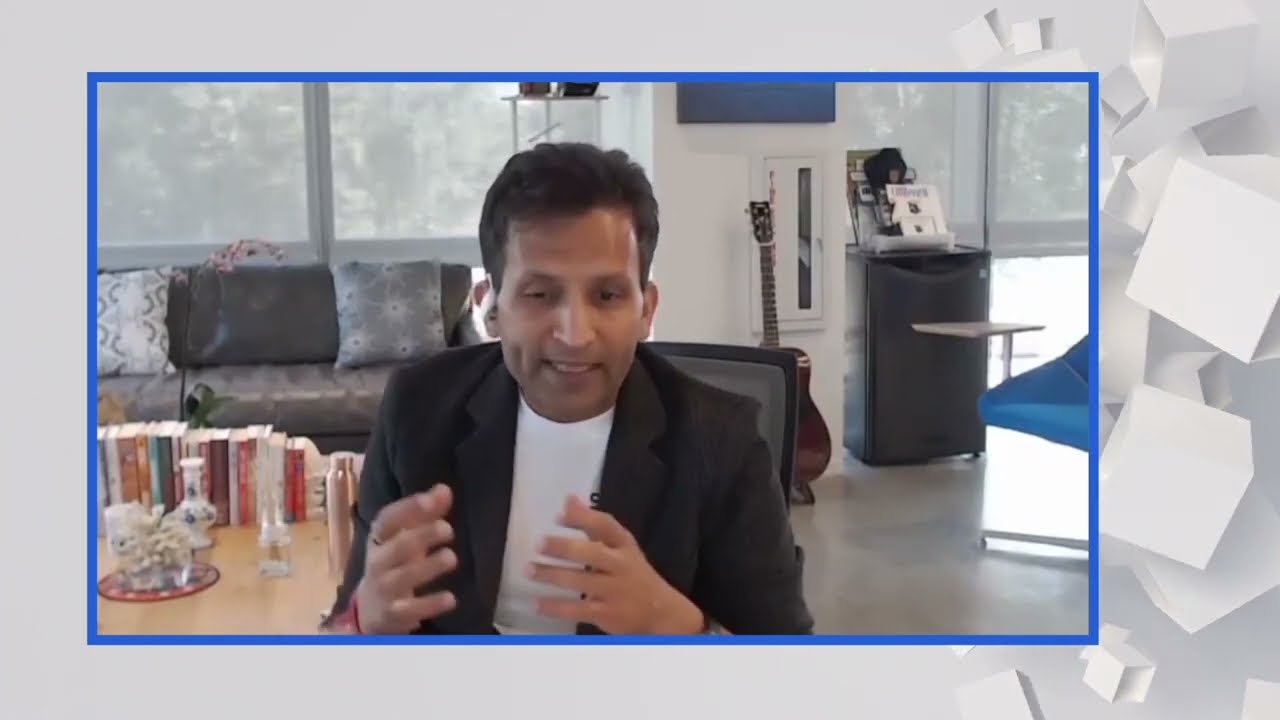 SEW.AI founder Deepak Garg speaking in a video interview