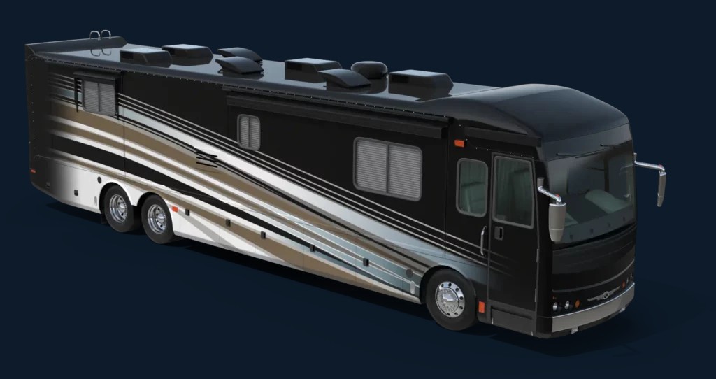 Illustration of an RV wired with SmartHub sensors