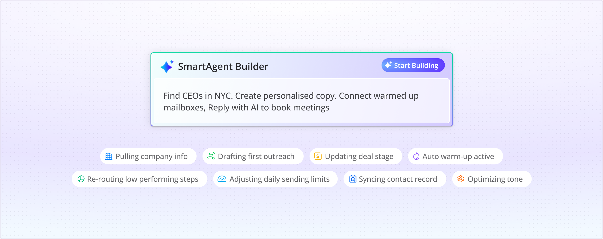 Smartlead full-cycle automation interface