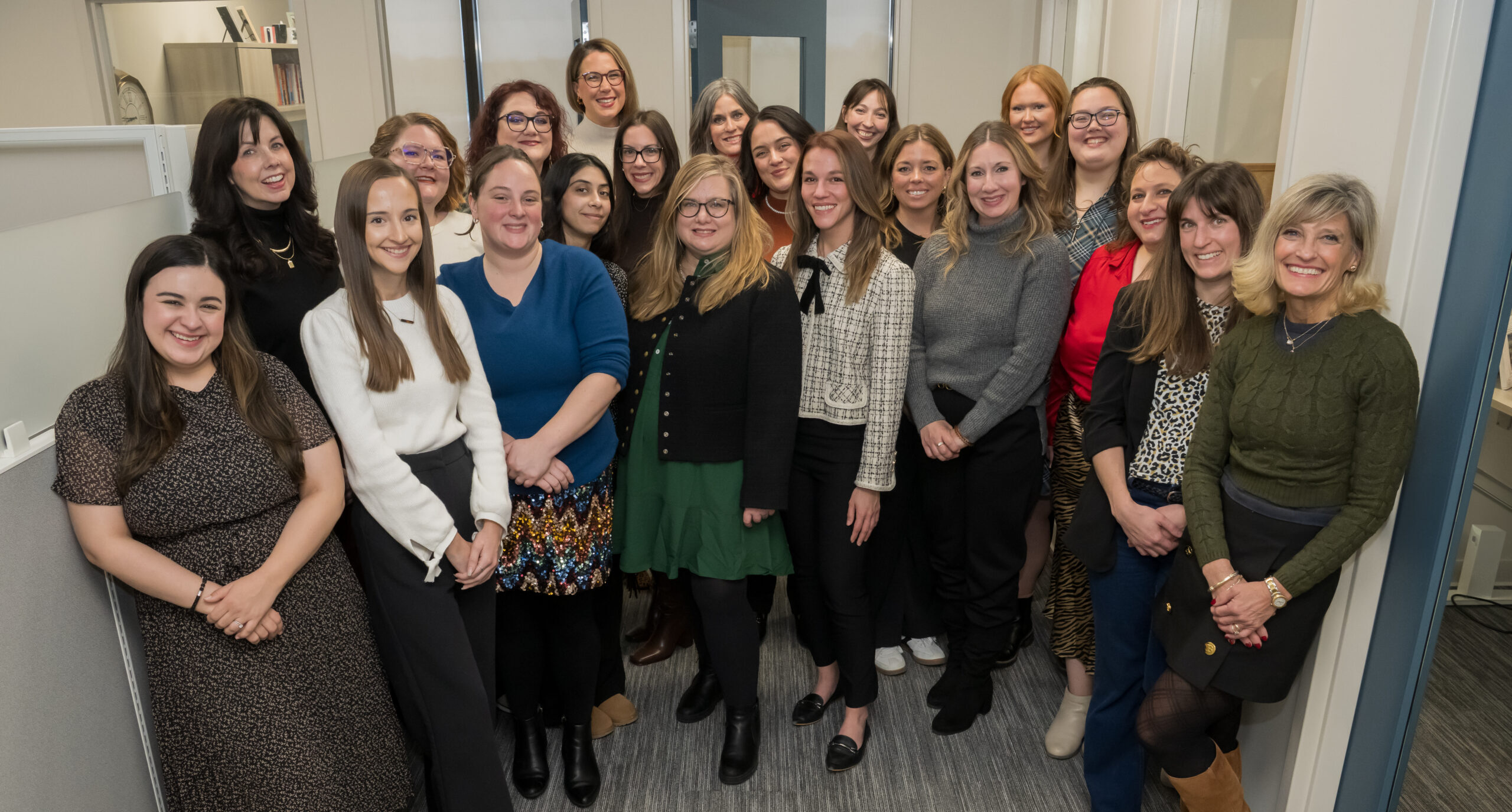The Smith Publicity team gathered in its office