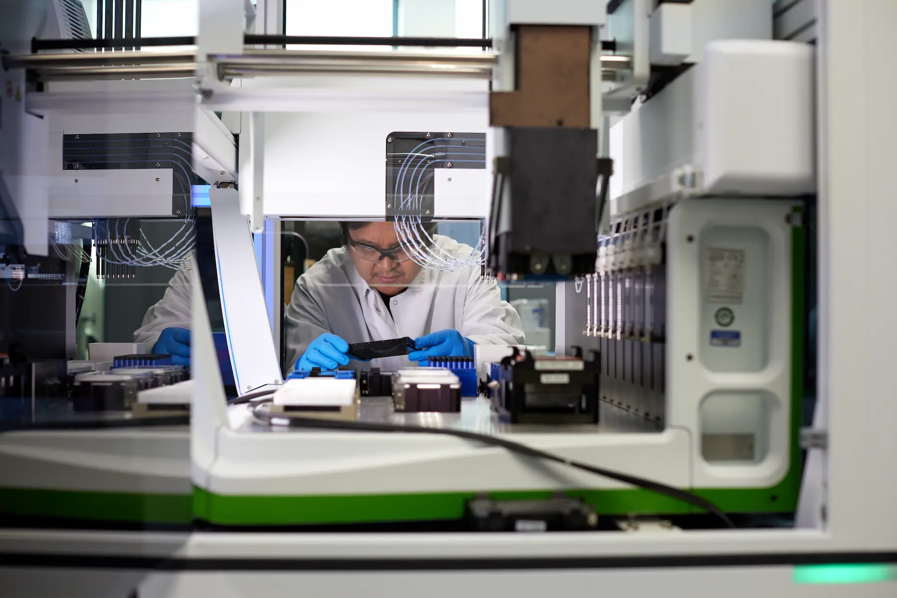 Scientist working in Soley Therapeutics’ laboratory