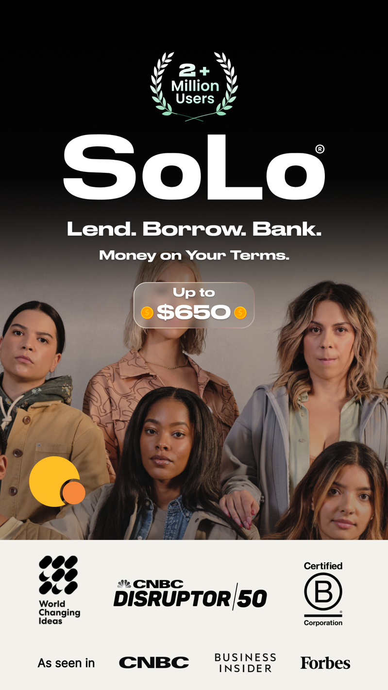 SoLo Funds app screen