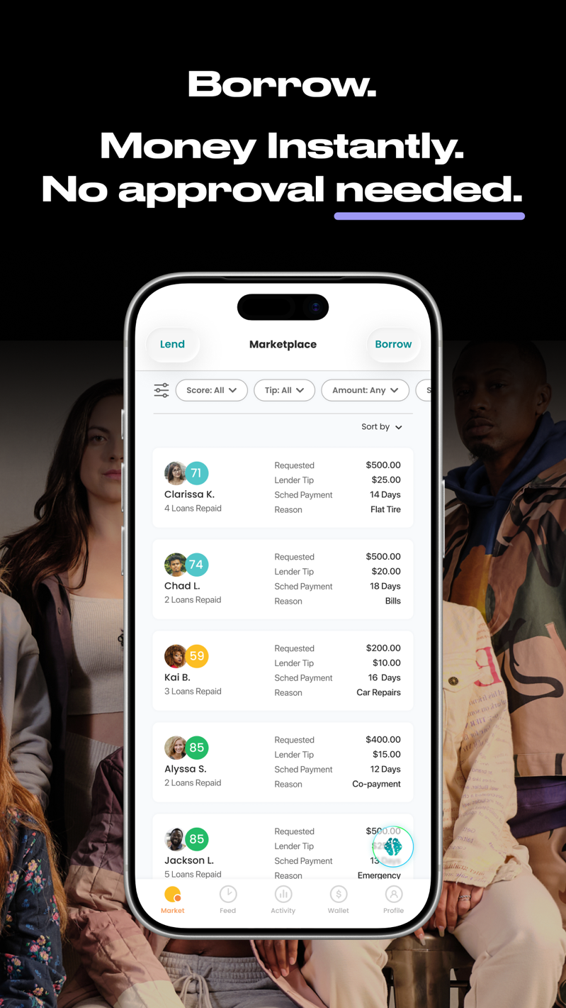 SoLo Funds app screen
