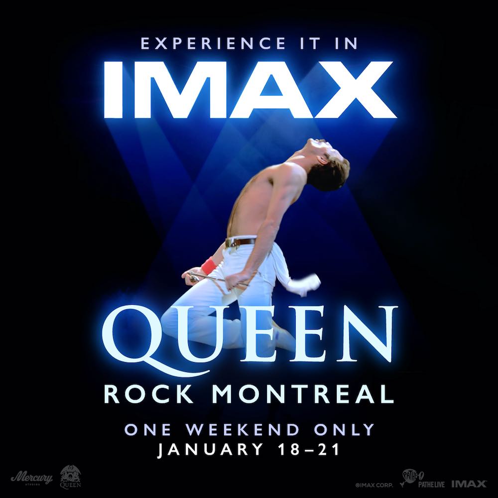 Queen Rock Montreal poster for an IMAX theatrical engagement