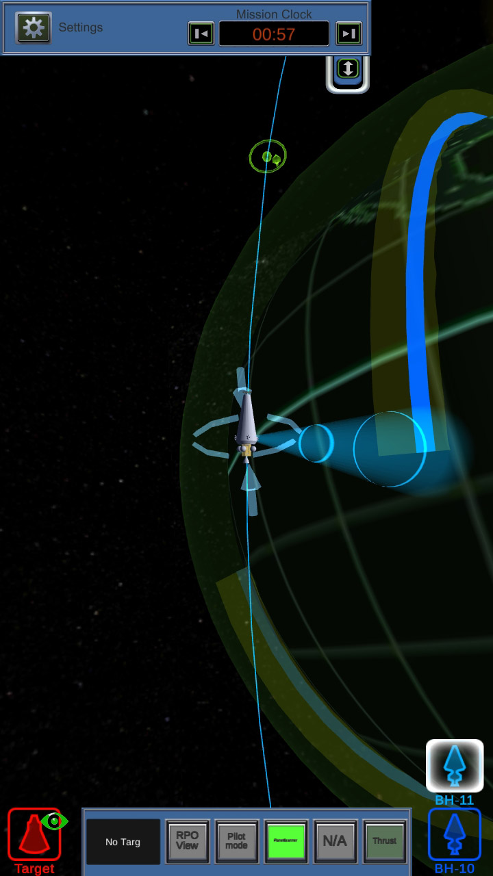 Screenshot of the Black Horizon spacecraft training simulation