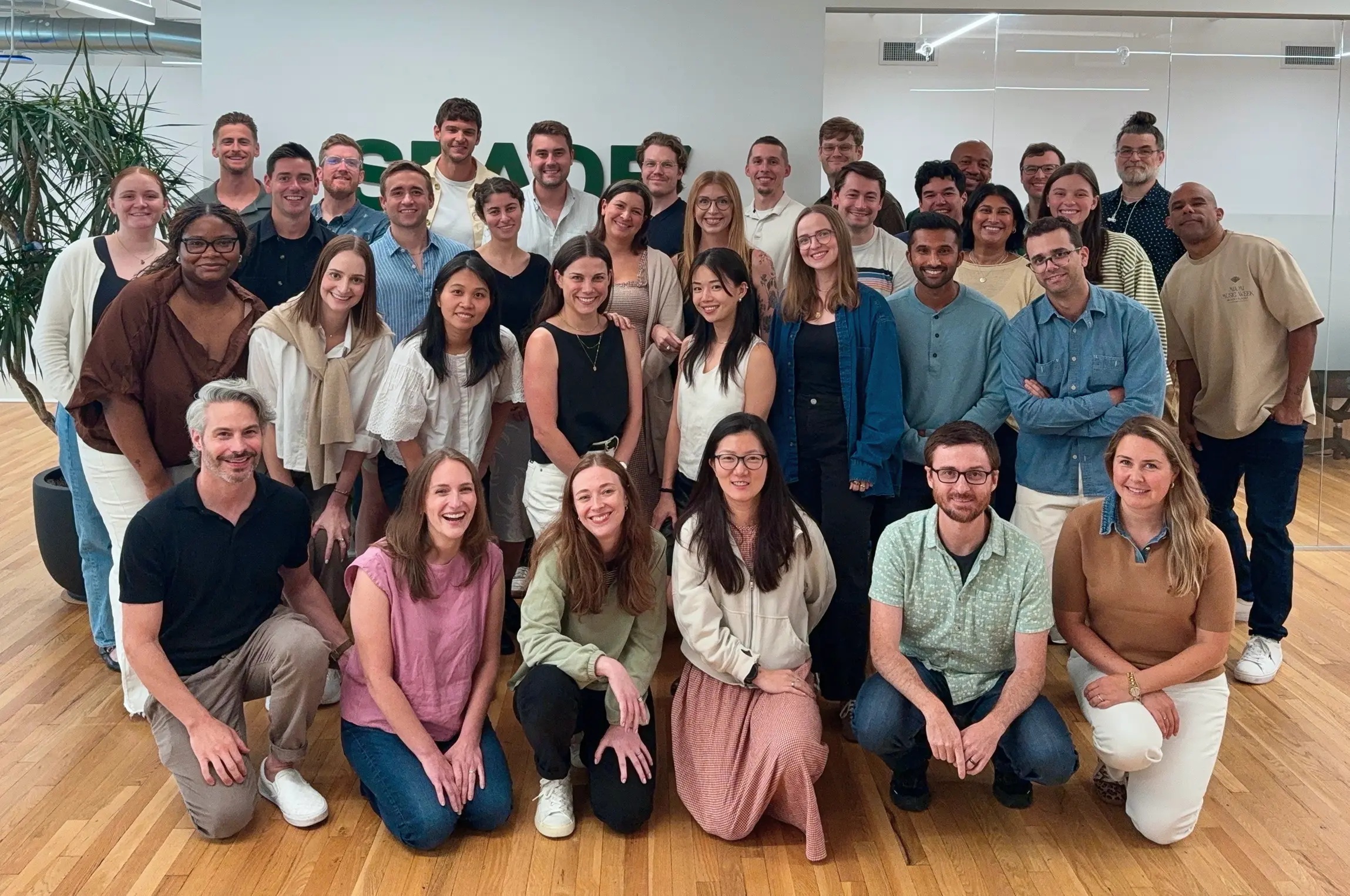 Spade team gathered for a group photograph in its office