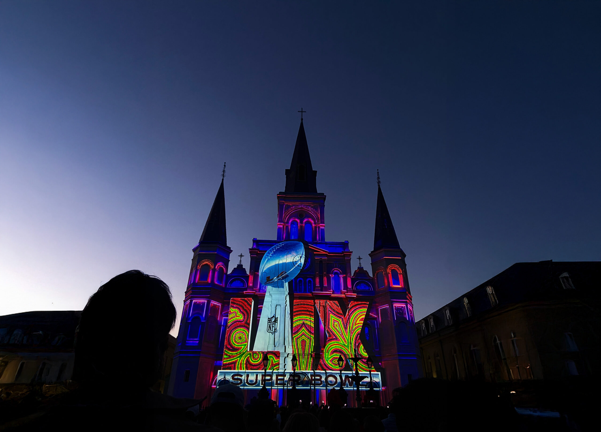 Media and event activity during Super Bowl LIX in New Orleans