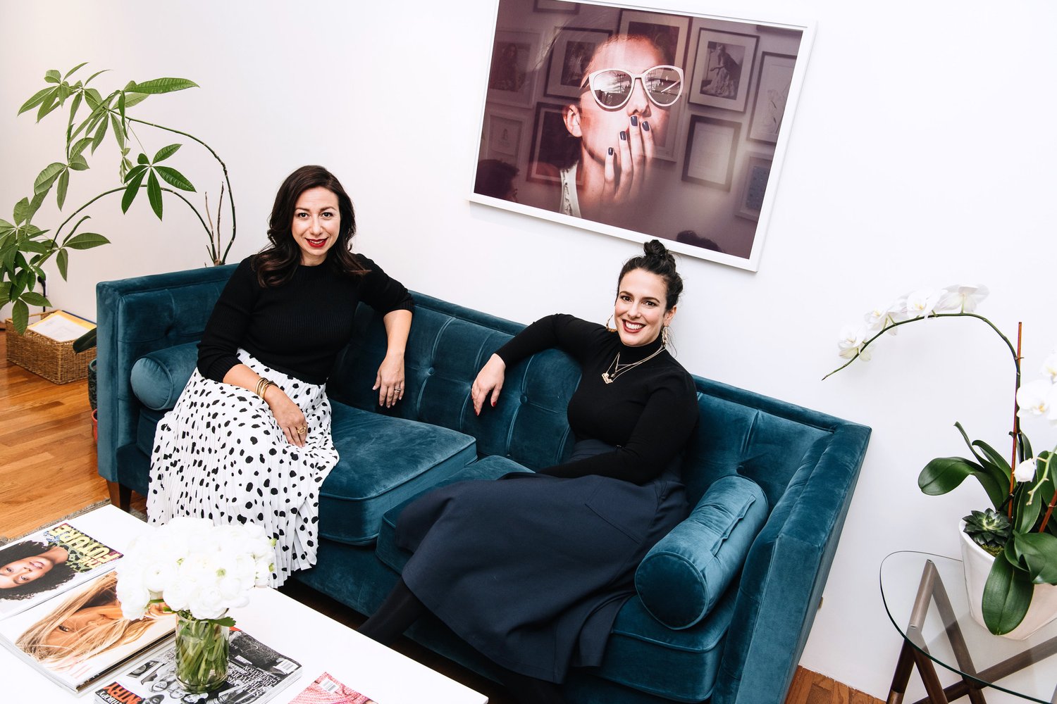 Special Projects co-founders Andrea Oliveri and Nicole Vecchiarelli seated together
