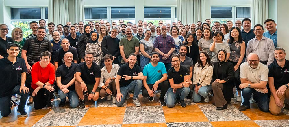 The SpecTec global team gathered for a group photograph