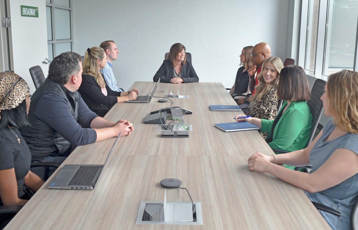 SPR employees gathered at a company event