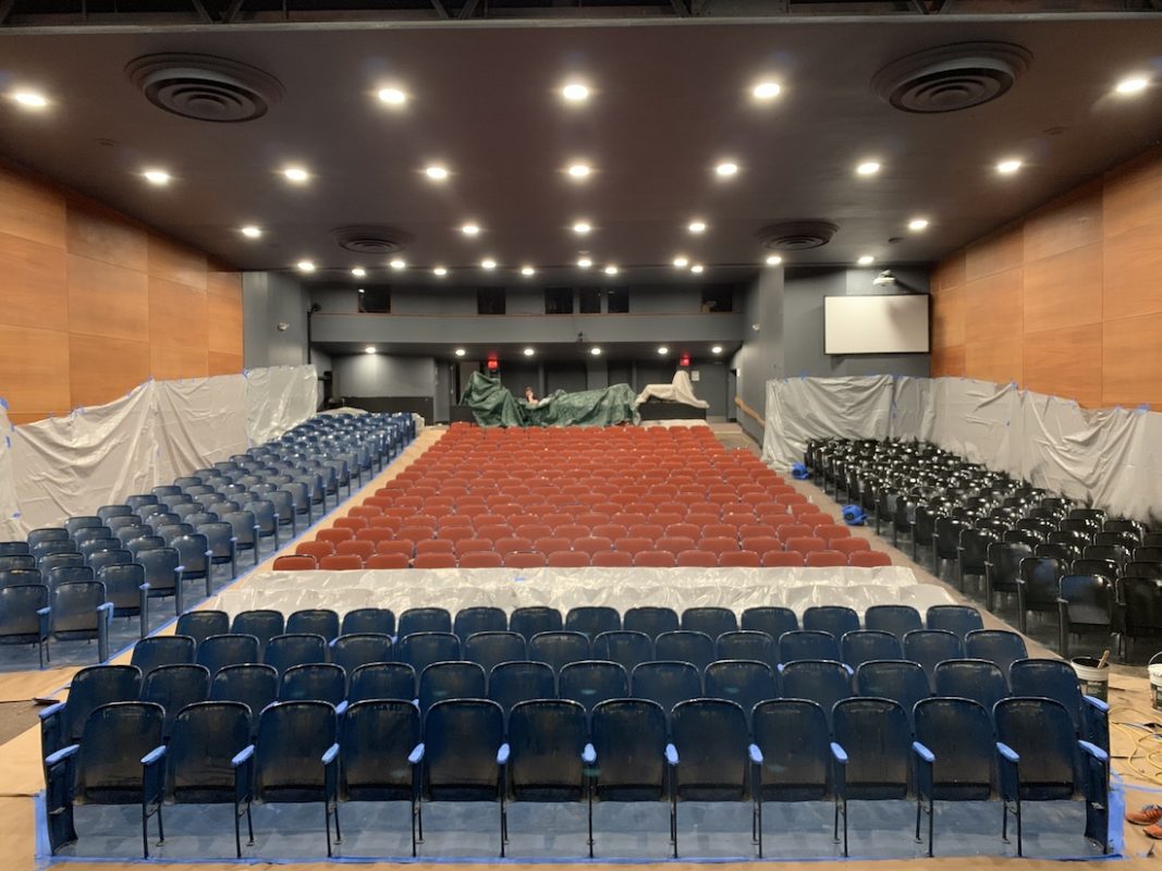 Retro theater lit with Springtree LED fixtures