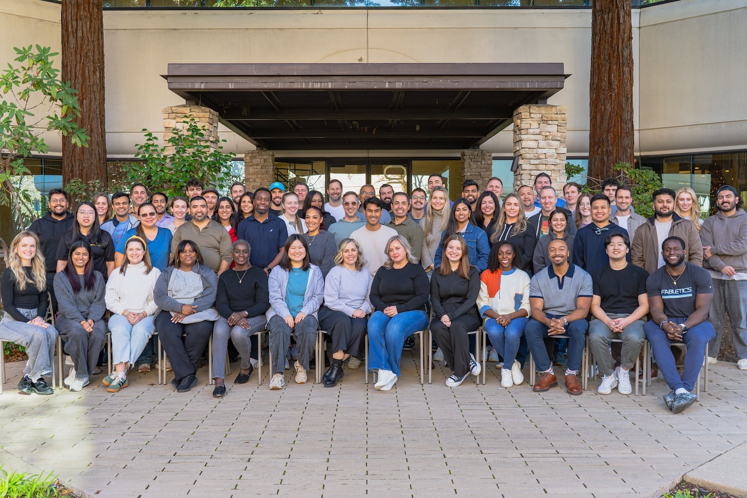 Sprinter Health team gathered outdoors for a group photograph