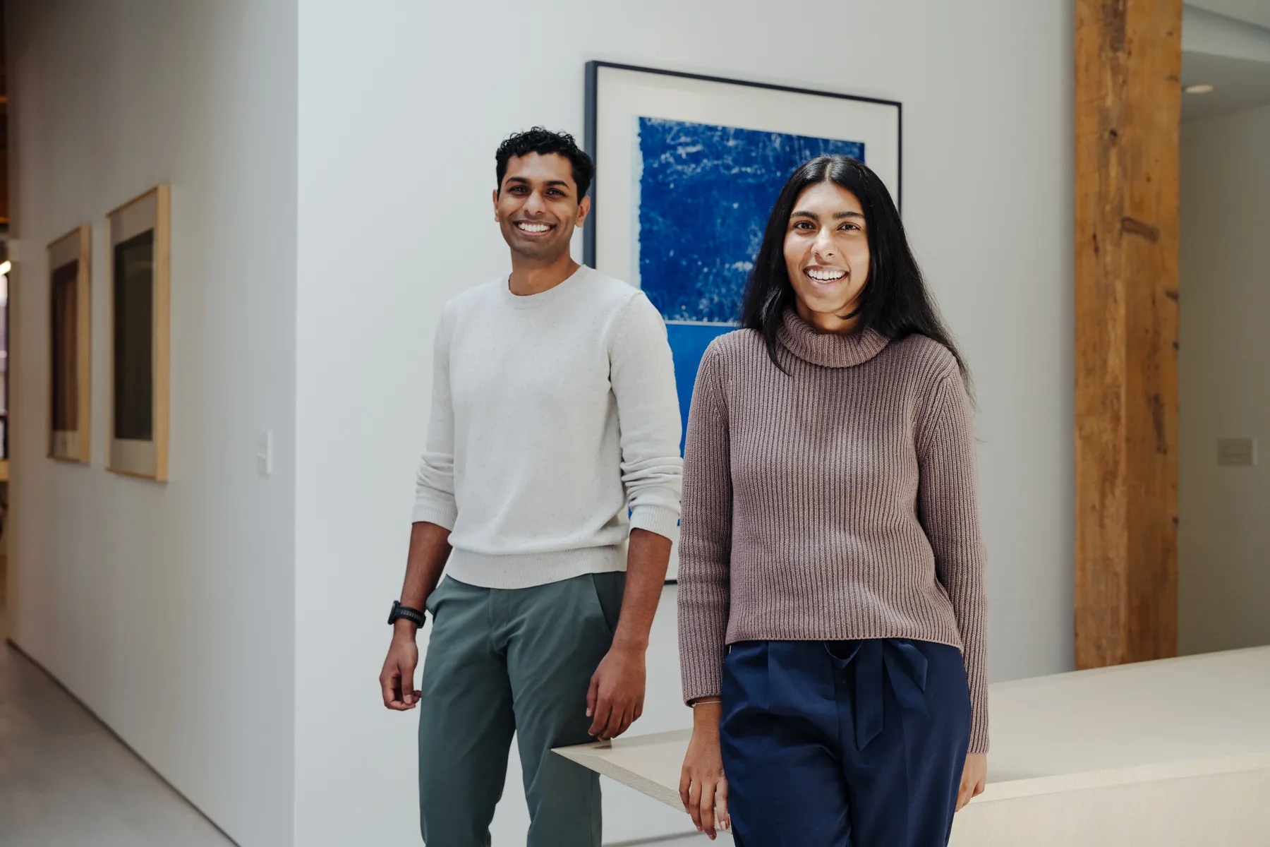 Valdera co-founders Dheev Arulmani on the left and Sruti Arulmani on the right
