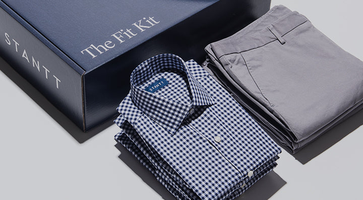 Stantt home Fit Kit try-on box and shirt