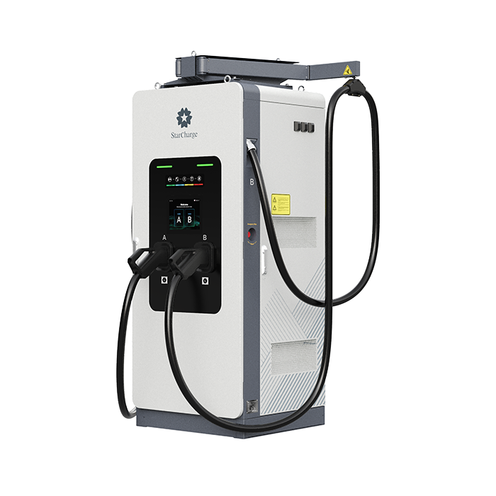 Titan V5 DC charger with display and charging cables