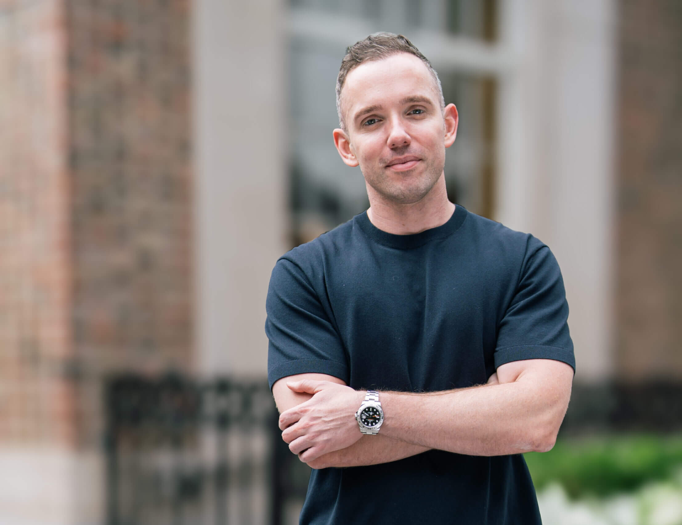 Portrait of John Vrionis, co-founder of Unusual Ventures