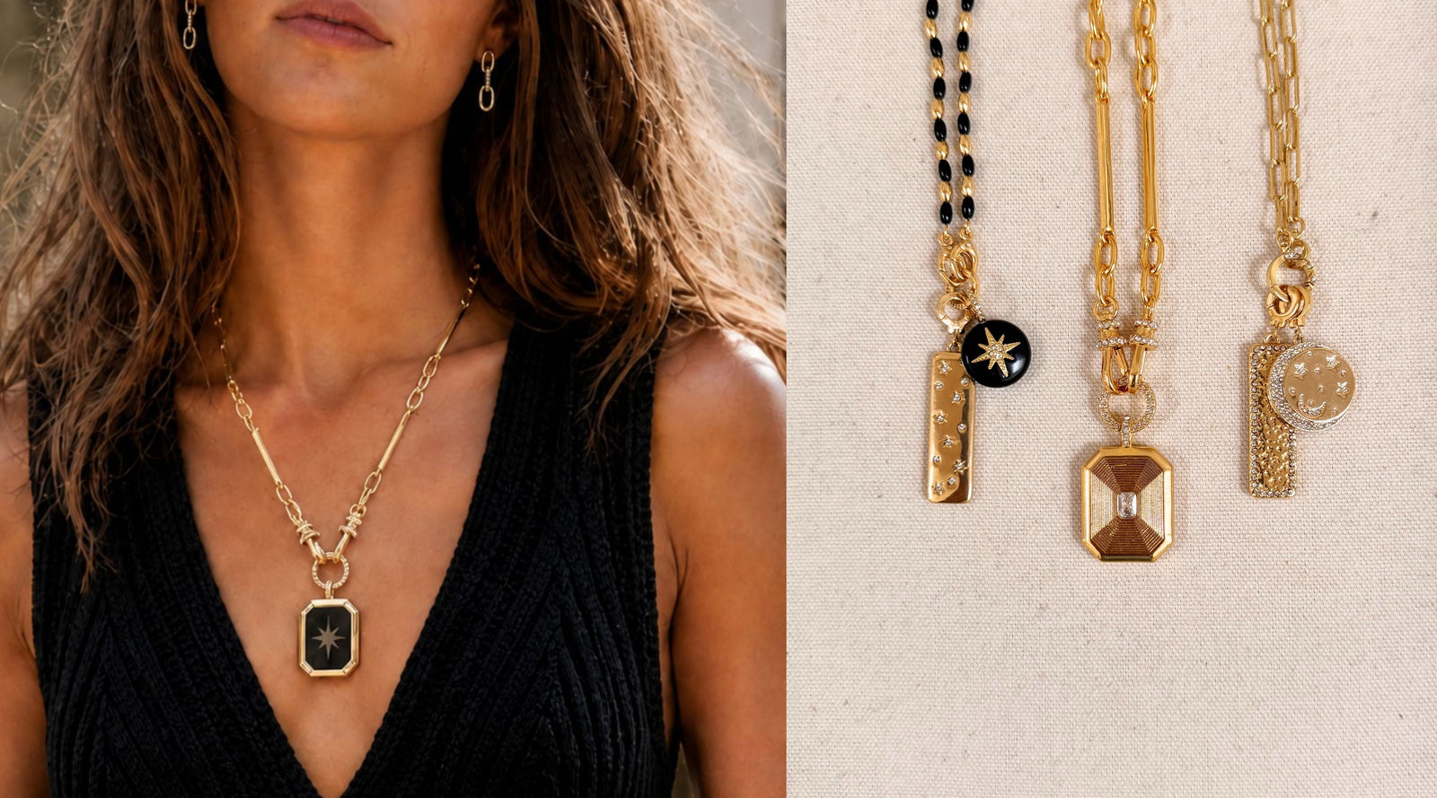 Stella and Dot jewelry arranged for a seasonal collection