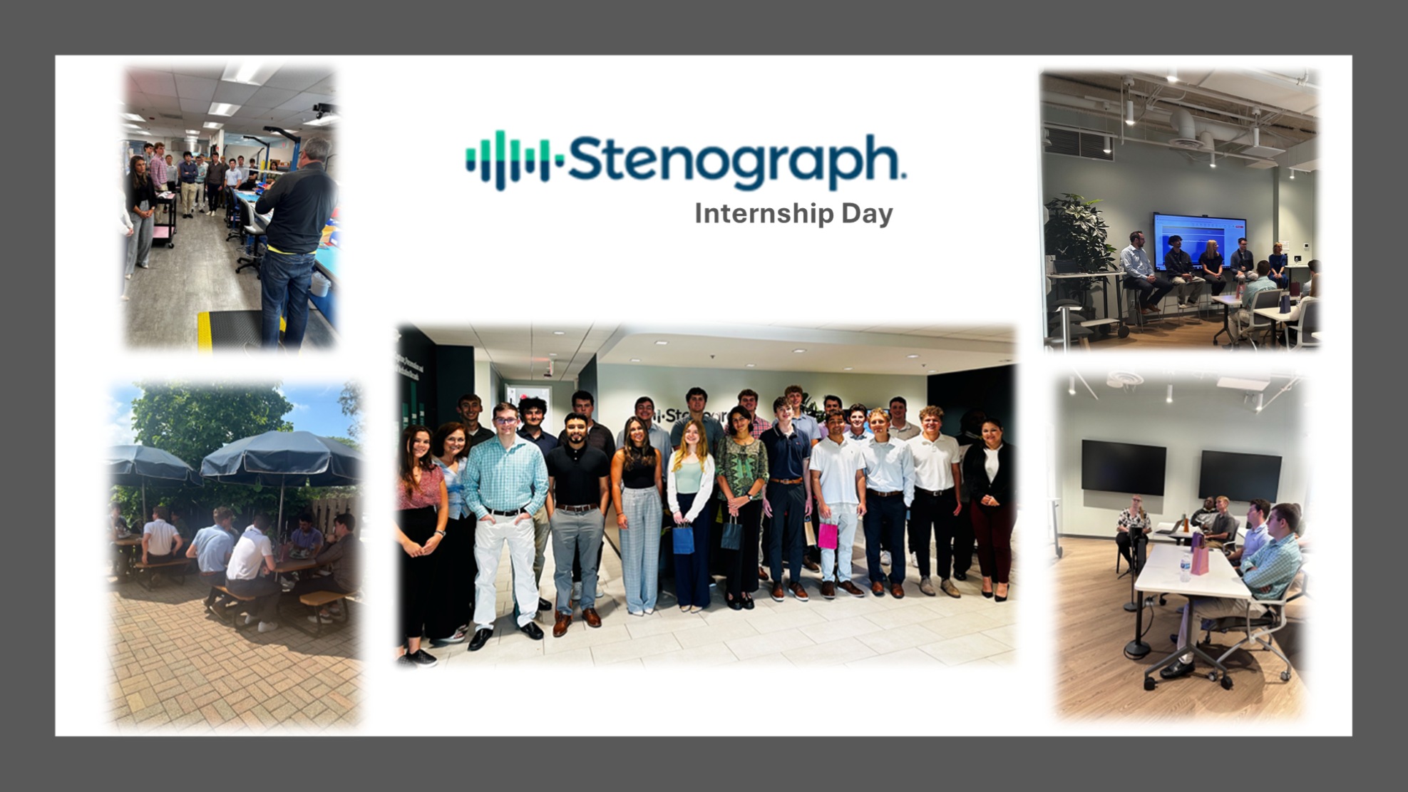 Heico interns gathered during their 2024 visit to Stenograph