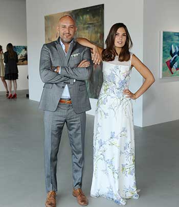 Steph Sebbag and Marine Tanguy standing together inside De Re Gallery