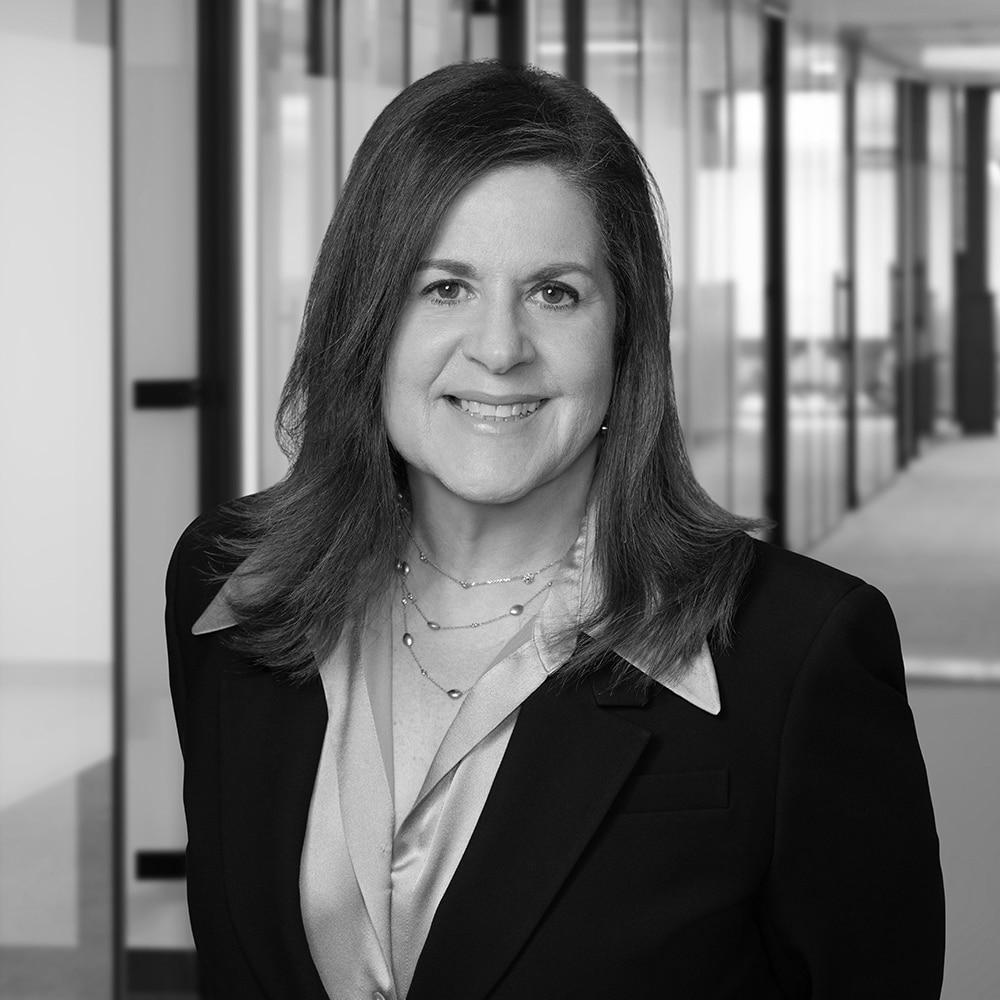 Black-and-white portrait of Stephanie Silverman
