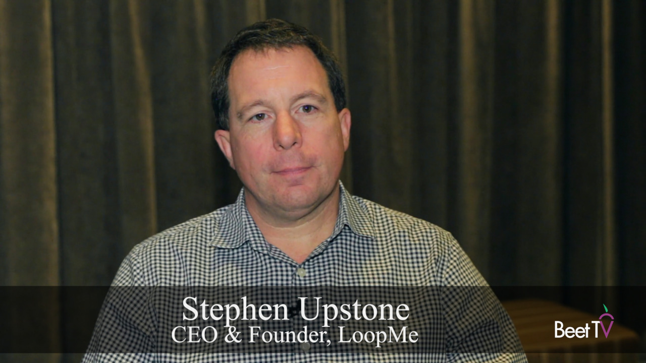 Stephen Upstone speaking in a 2022 Beet.TV video interview
