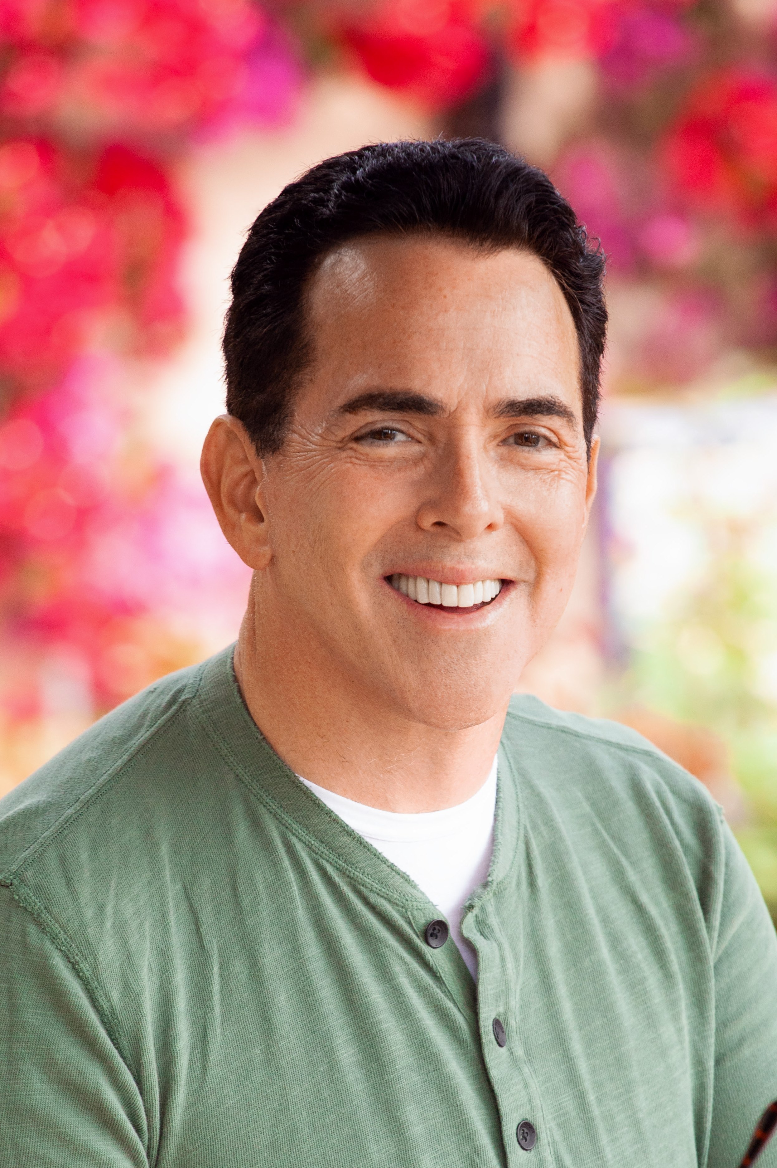 Steve Streit in a green shirt, photographed for his 2022 venture capital interview