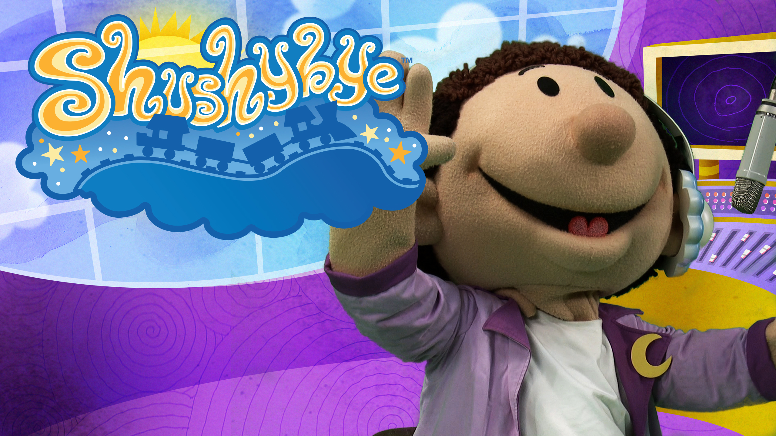 Shushybye promotional artwork featuring its colorful costumed characters