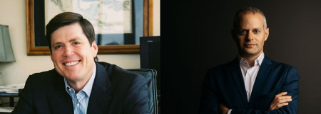 Opus Match announcement photographs of Steven Francis on the left and AJ Brustein on the right