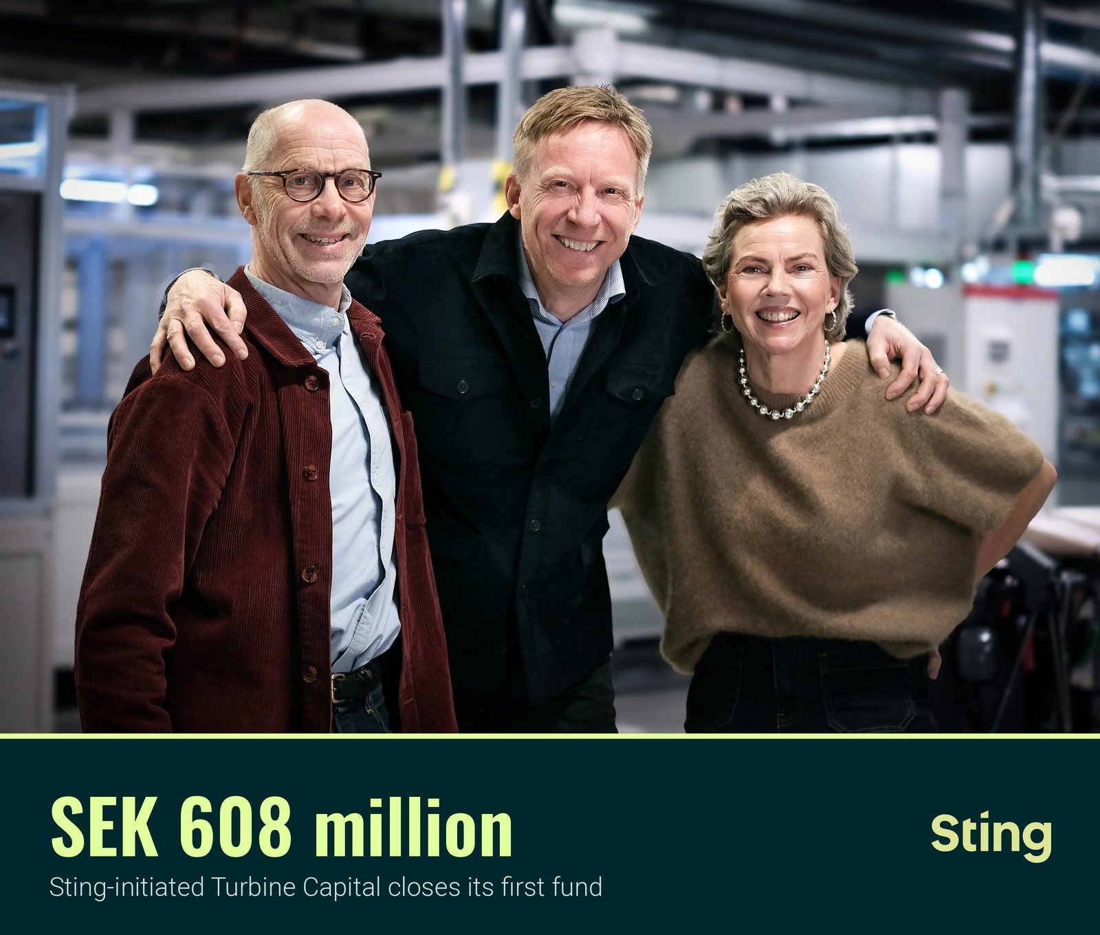 Pär Hedberg, Anders Ösund and Karin Edström of Turbine Capital