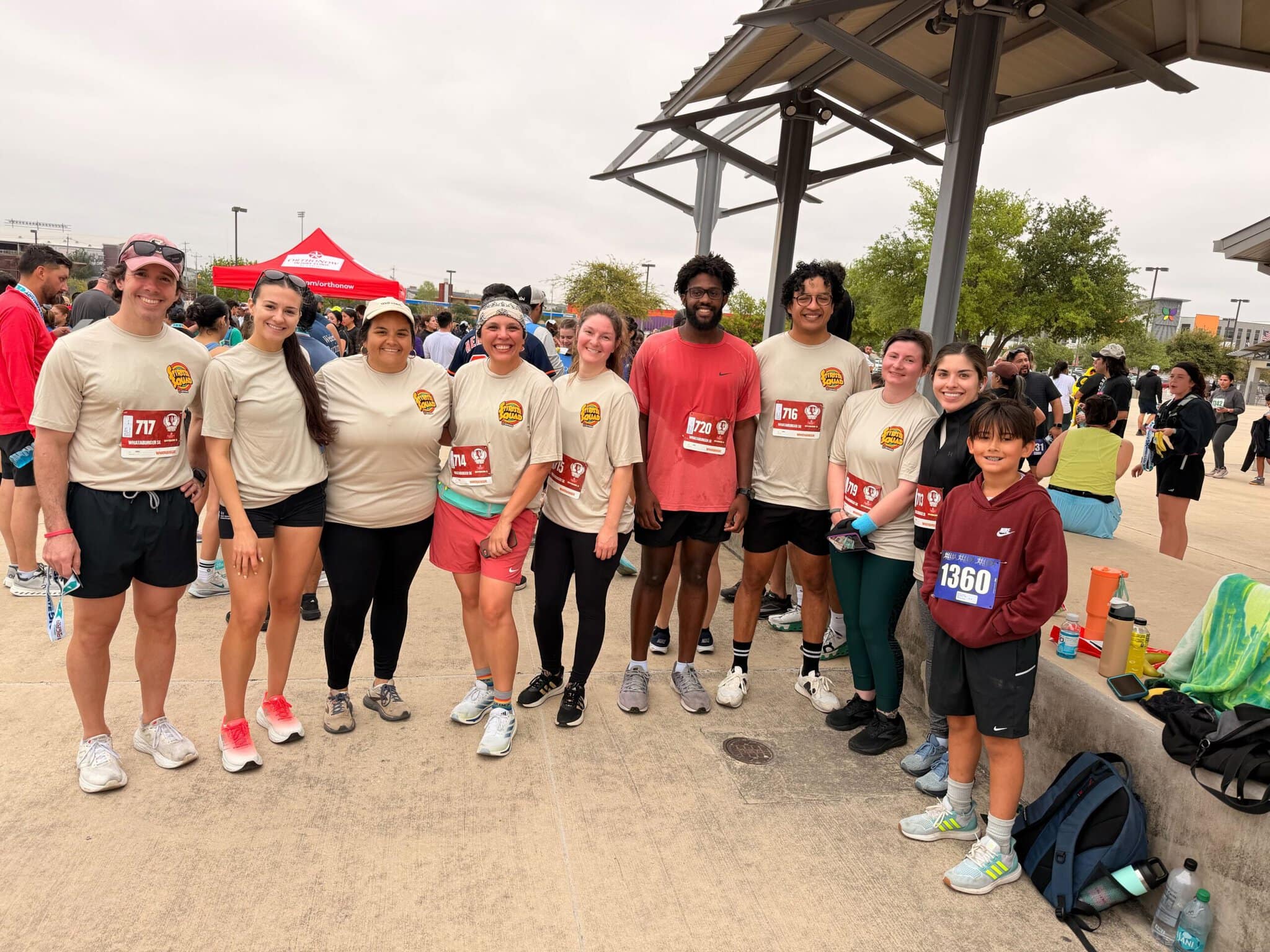 Stirista team members gathered at an outdoor community event