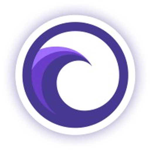 Strata Identity logo - a stylized purple wave inside a ring