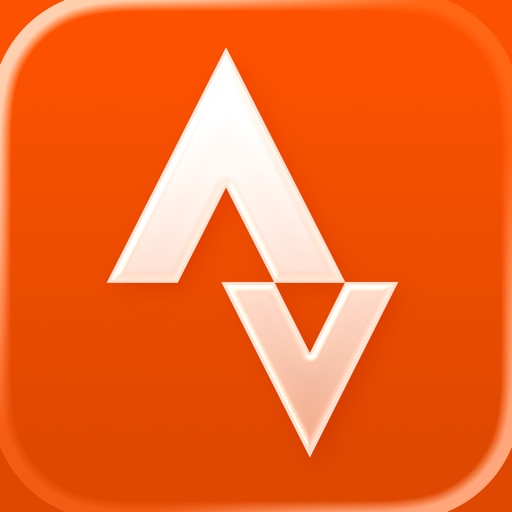 Strava app logo - orange chevron mark