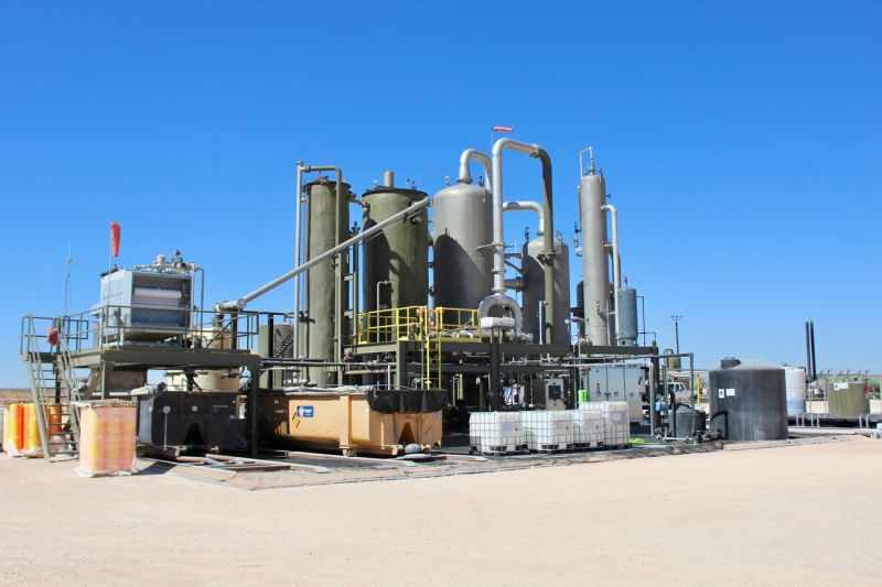 A Streamline VALKYRIE 1.5-ton hydrogen sulfide treatment unit installed at an industrial site