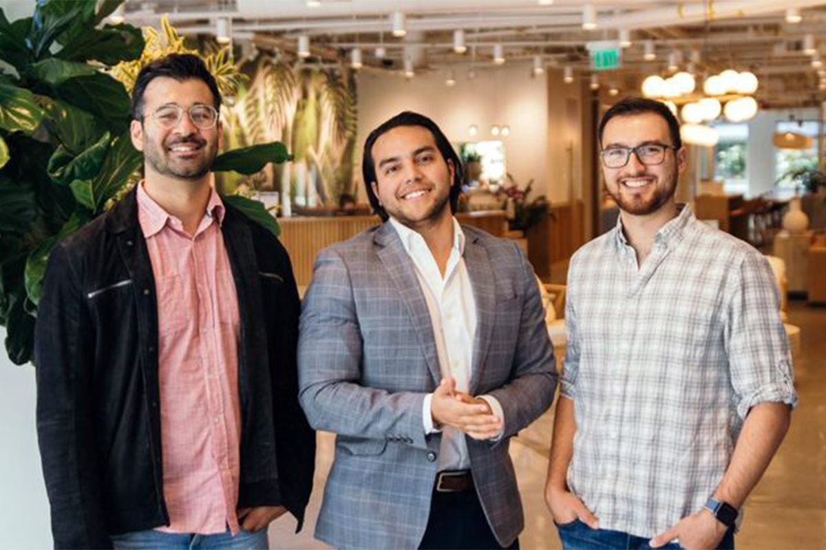 Subject co-founders Michael Vilardo, Felix Ruano, and Jonathan Quiros at their early filming headquarters