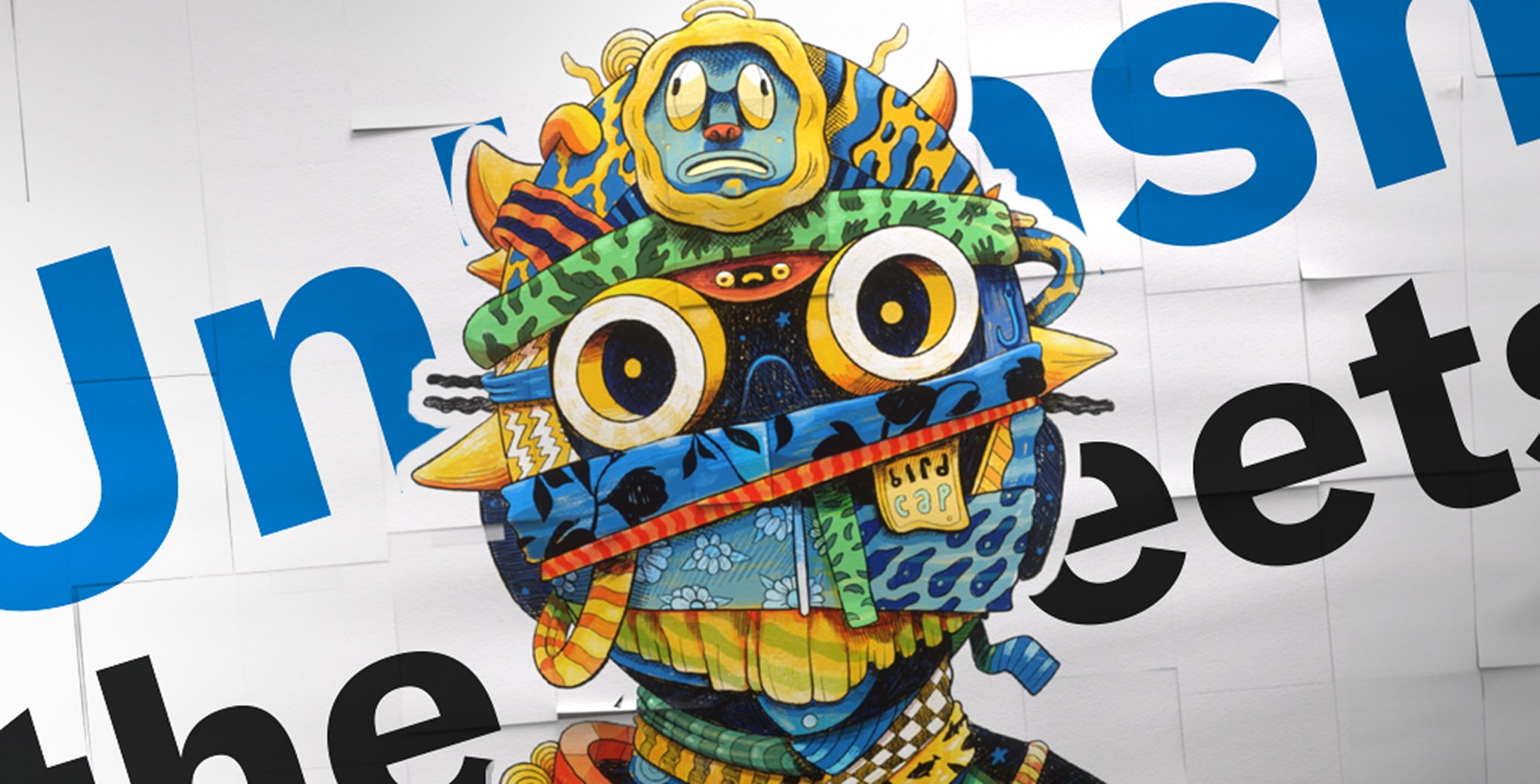 A colorful Hammermill Unleash the Sheets campaign scene