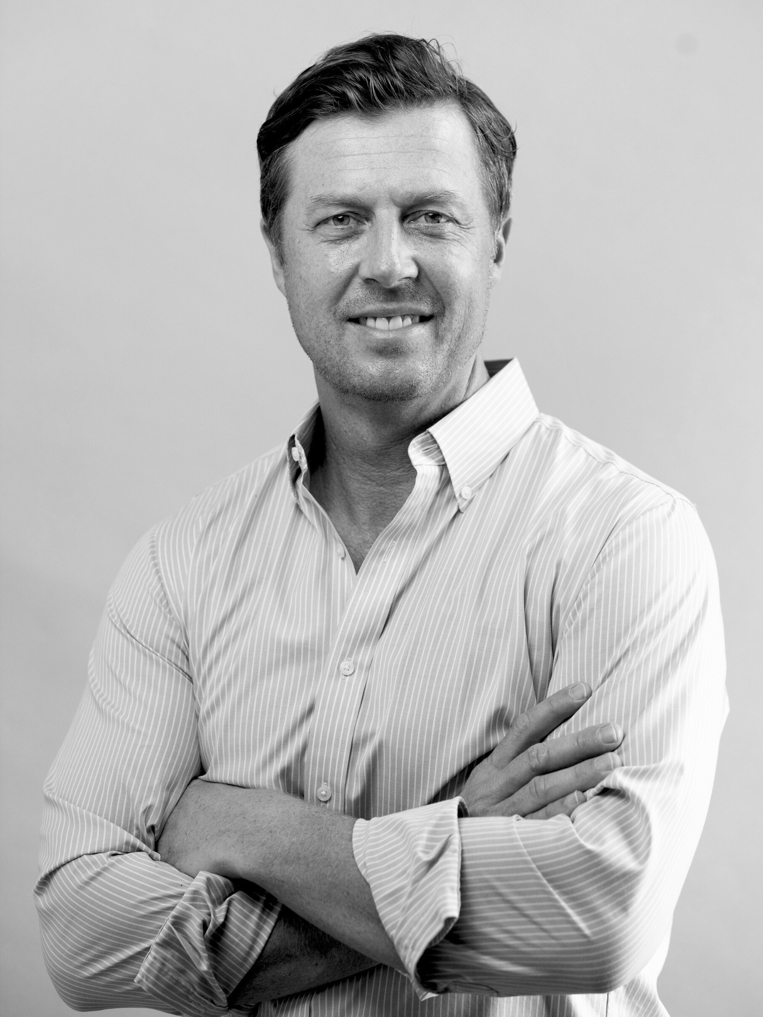 Summerhill Market president Brad McMullen in a black-and-white portrait