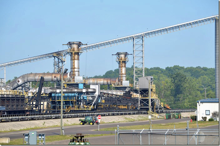 Conveyors, processing equipment and stacks at SunCoke’s Middletown facility in Ohio